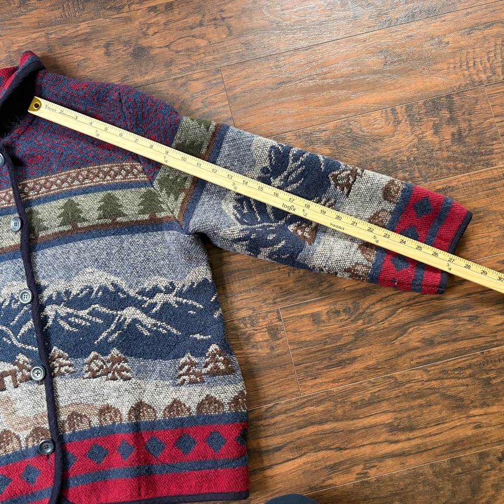 Vintage Wool Blend Mountain Cabin Western Jacket - Picture 6 of 13